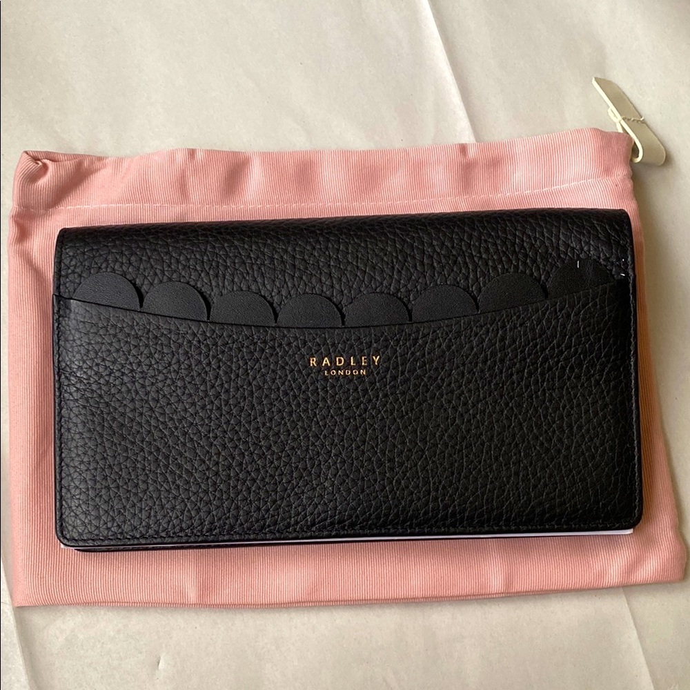 Radley London Black Wallet with Pink Pouch